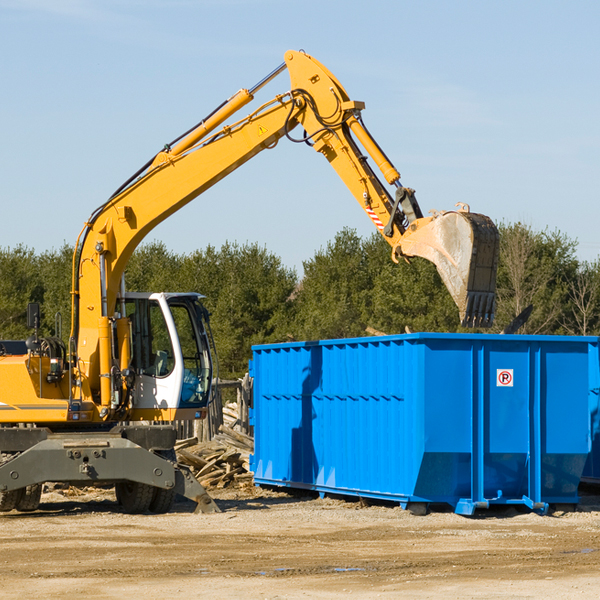 what are the rental fees for a residential dumpster in Oneida TN